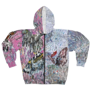 Rain Nature Art Unisex Zip Hoodie