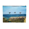 Beach Pelican Art Accessory Pouch