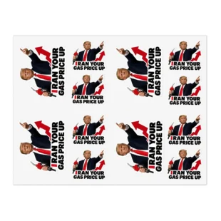 I RAN Your Gas Price Up Dicktraitor Gear Sticker Sheets Bundle of 10